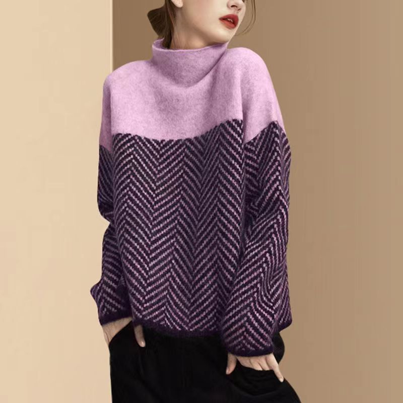 Luna™ | Pullover mit trendigem Fischgrätenmuster