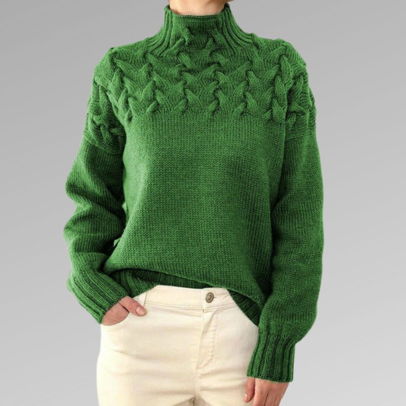 Dua | Eleganter Pullover aus Zopfstrick