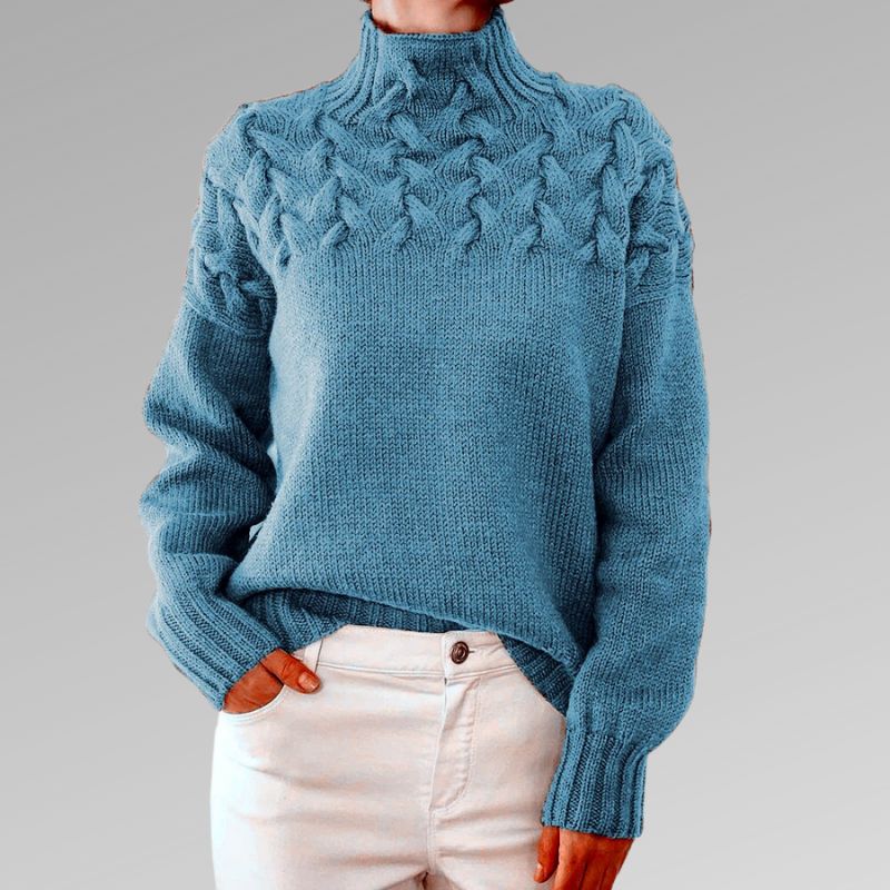 Dua | Eleganter Pullover aus Zopfstrick