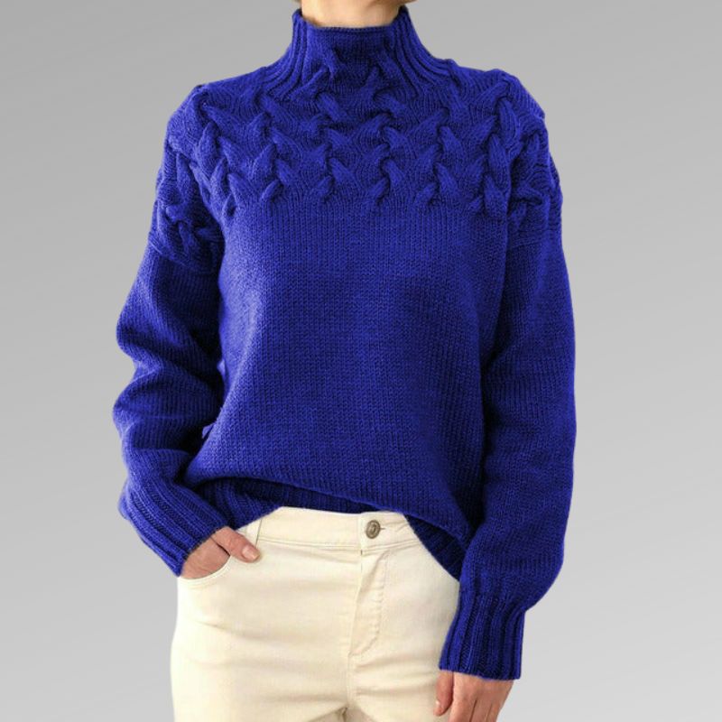 Dua | Eleganter Pullover aus Zopfstrick