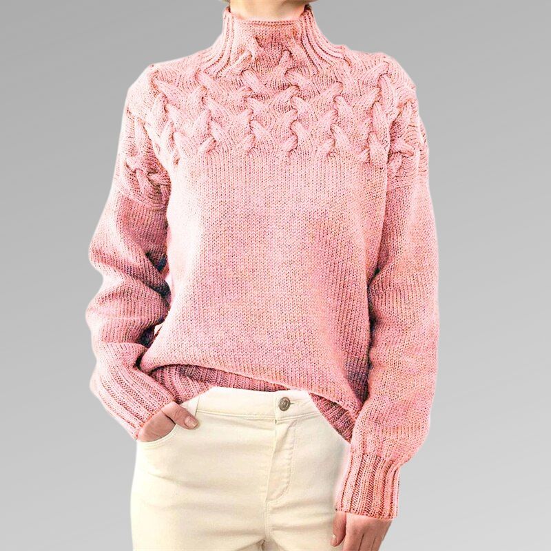 Dua | Eleganter Pullover aus Zopfstrick