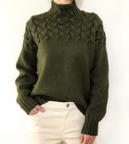 Dua | Eleganter Pullover aus Zopfstrick