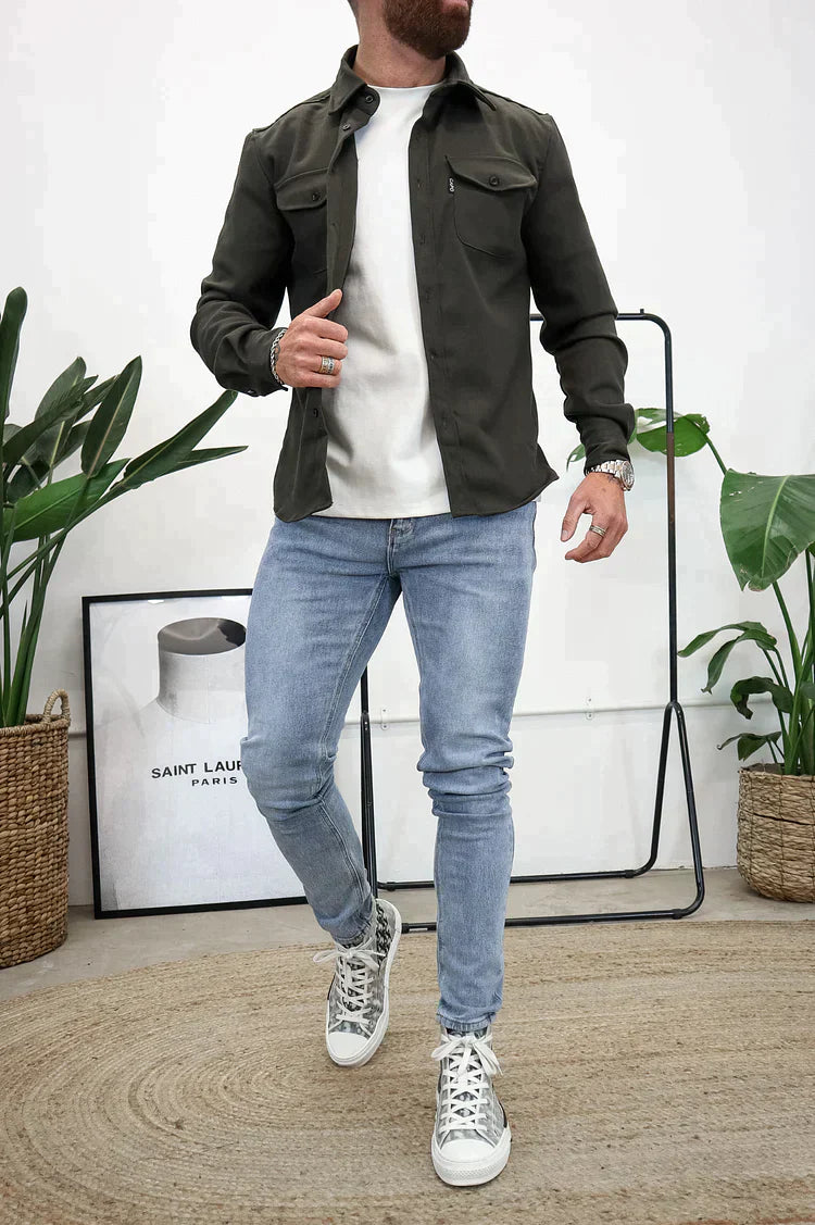 JEROME - HEMDJACKE MIT KNÖPFEN