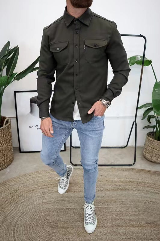 JEROME - HEMDJACKE MIT KNÖPFEN