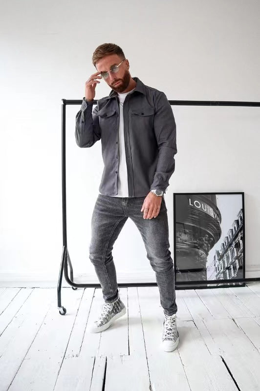 JEROME - HEMDJACKE MIT KNÖPFEN