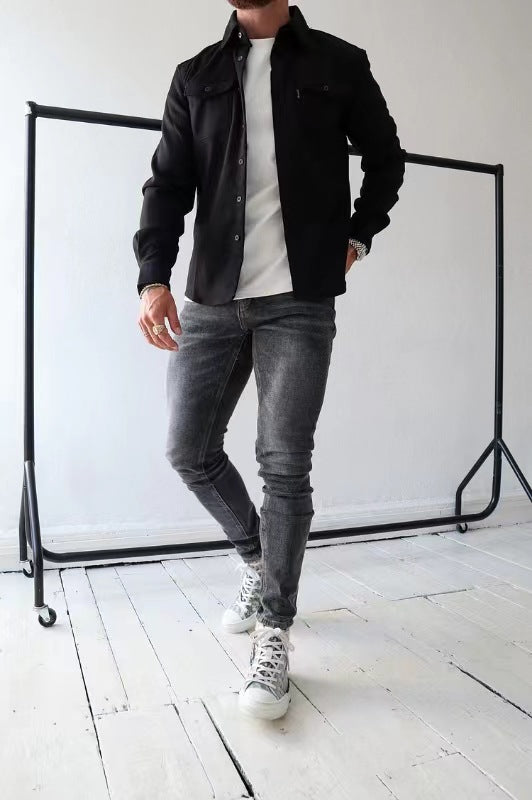 JEROME - HEMDJACKE MIT KNÖPFEN