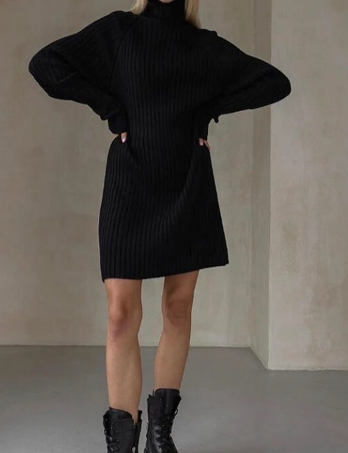 Celien™ | Strickkleid mit Kragen