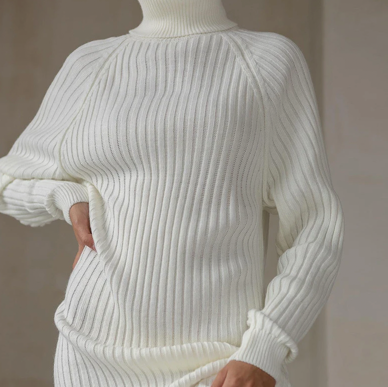 Celien™ | Strickkleid mit Kragen