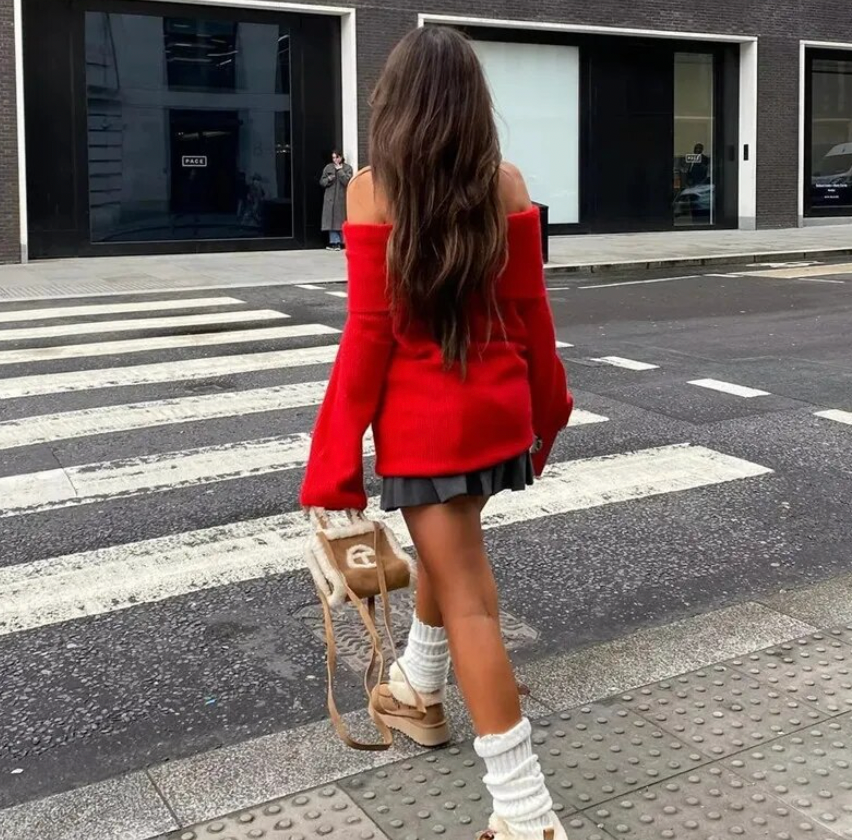 Bambina™ - Schulterfreie lässige Trui