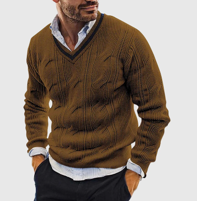 Ezla™ - Lässiger Pullover mit V-Ausschnitt