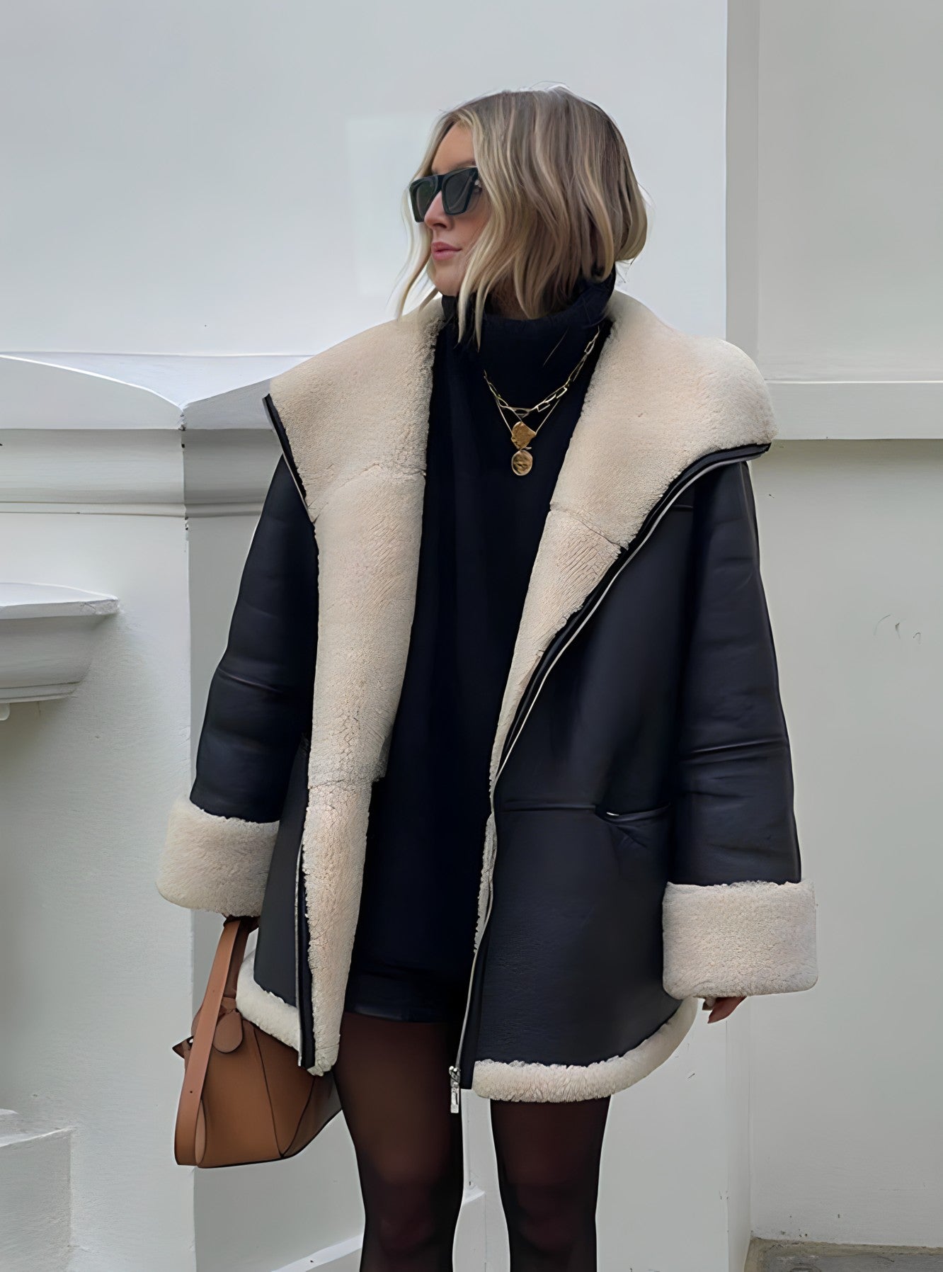 Luna™ - Lederjacke mit Wollfutter