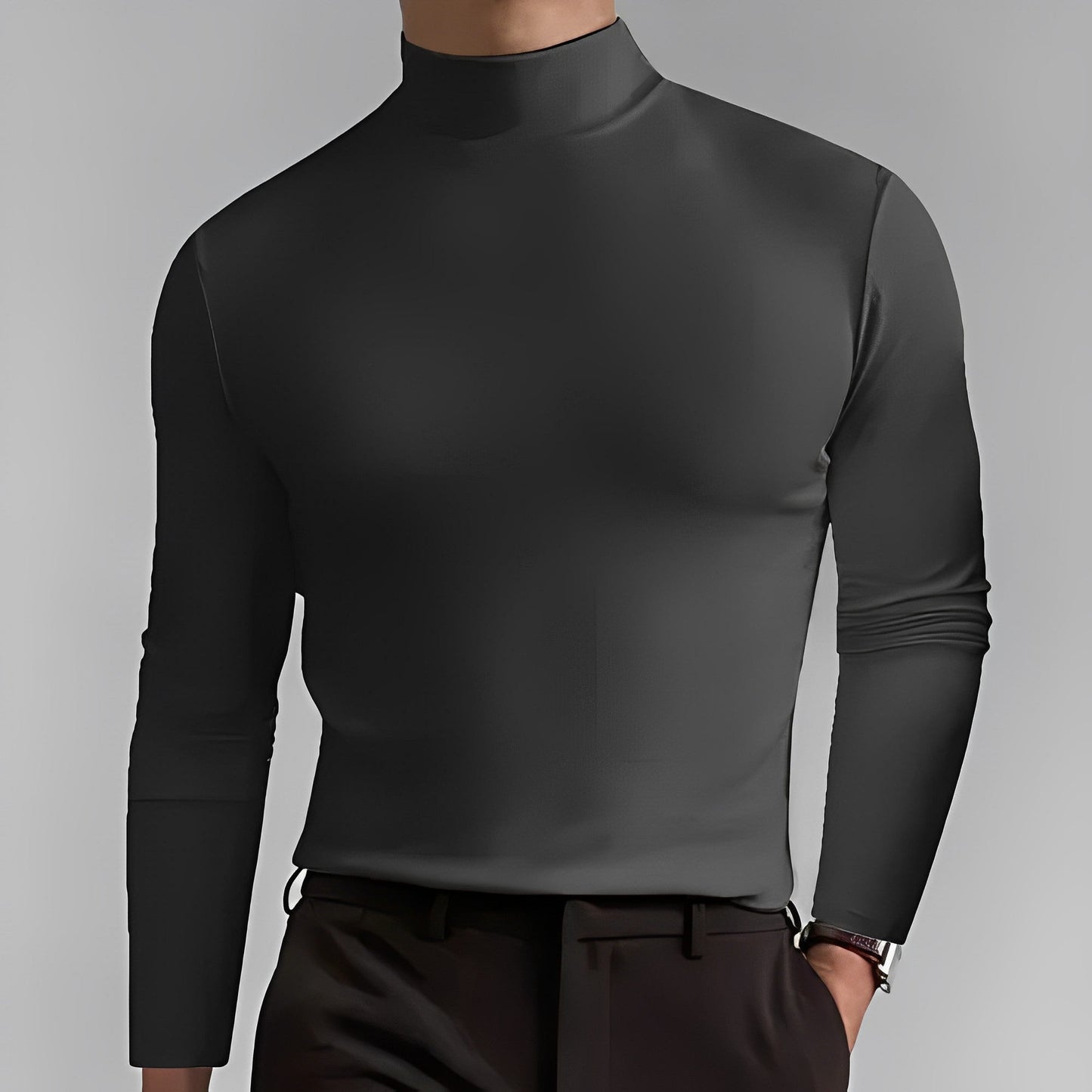 Koni | Hochgeschlossenes Herren-T-Shirt