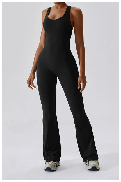 DV Shape | Ausgestellter Jumpsuit mit V-Rücken