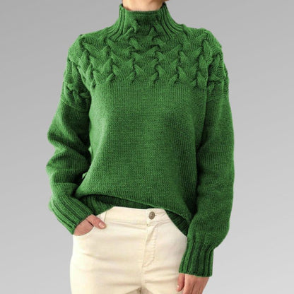 Dua | Eleganter Pullover aus Zopfstrick