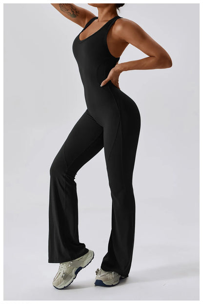 DV Shape | Ausgestellter Jumpsuit mit V-Rücken