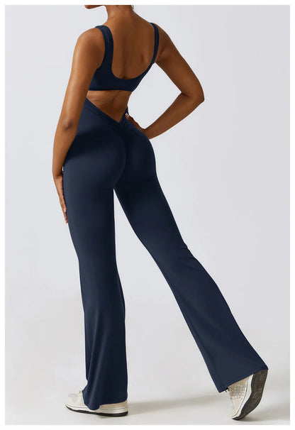 DV Shape | Ausgestellter Jumpsuit mit V-Rücken