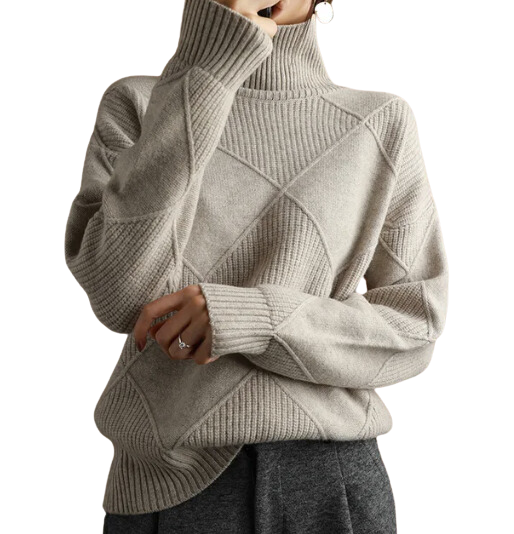 Lia™ - Pullover Frauen mit bequemem Rollkragenpullover