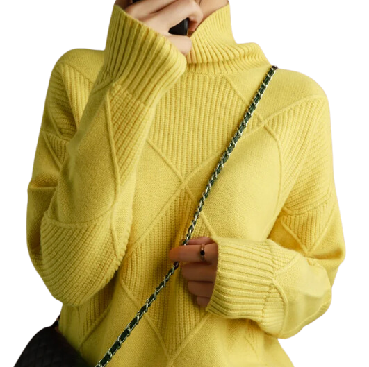 Lia™ - Pullover Frauen mit bequemem Rollkragenpullover