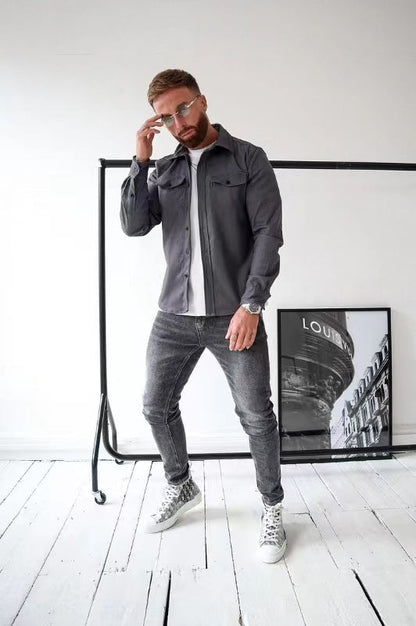 JEROME - HEMDJACKE MIT KNÖPFEN