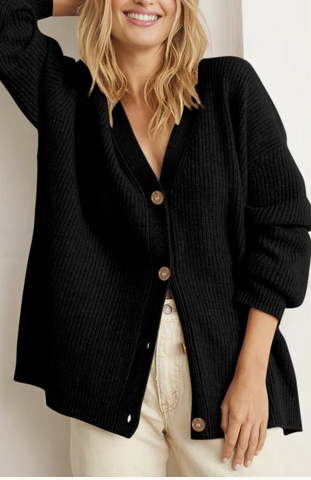 Ellie™ - Übergroßer Pullover für Frauen mit Knöpfen