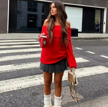Bambina™ - Schulterfreie lässige Trui