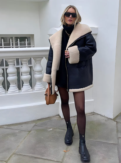 Luna™ - Lederjacke mit Wollfutter