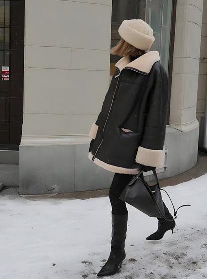 Luna™ - Lederjacke mit Wollfutter
