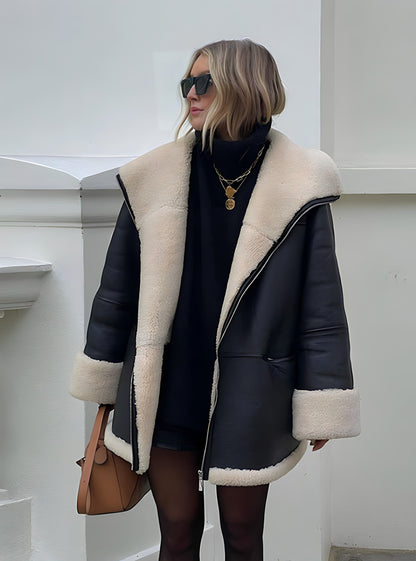 Luna™ - Lederjacke mit Wollfutter