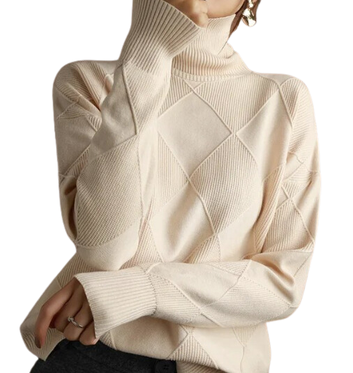 Lia™ - Pullover Frauen mit bequemem Rollkragenpullover