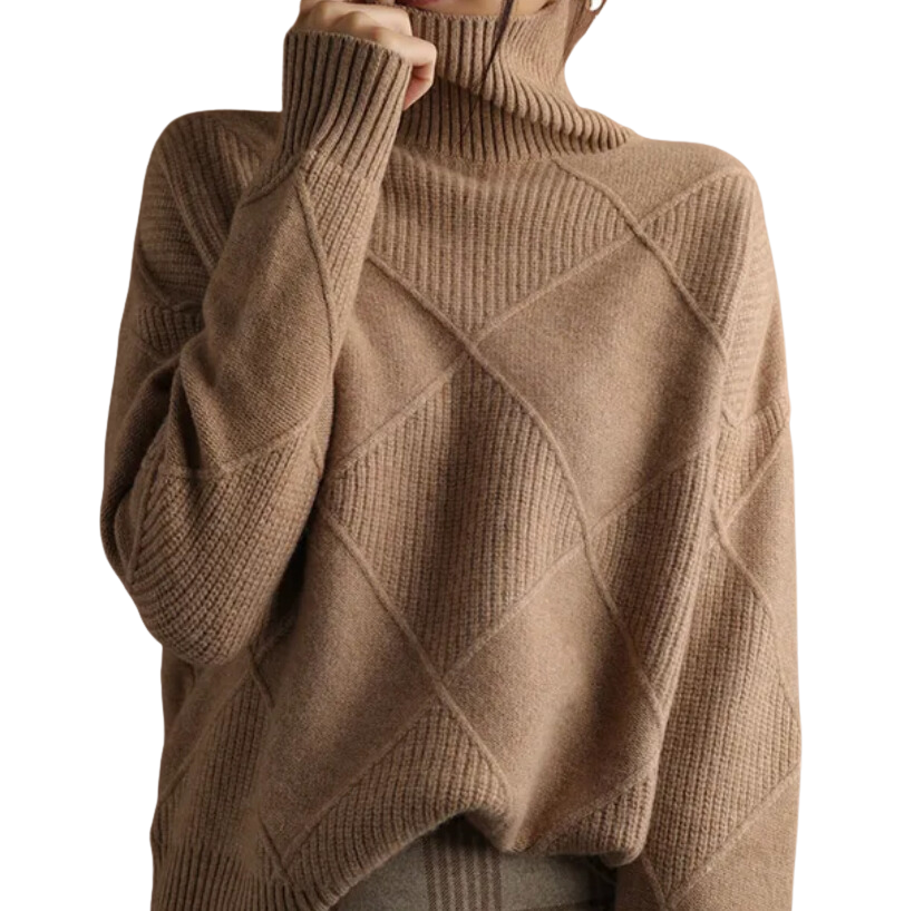 Lia™ - Pullover Frauen mit bequemem Rollkragenpullover
